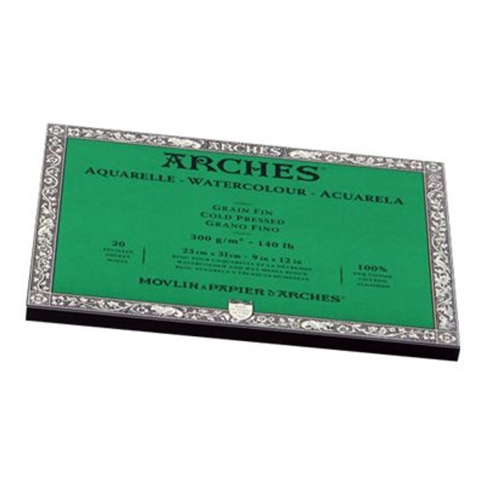 Arches Aquarelle - papier aquarelle - 230 x 310 mm - 20 feuilles Pas Cher
