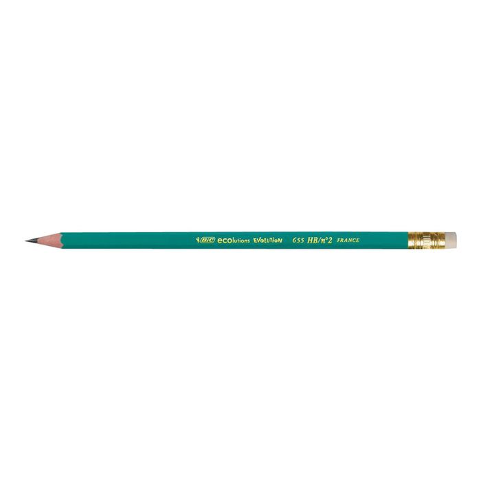 Crayon à papier BIC Evolution avec Gomme Original 655 HB 2 