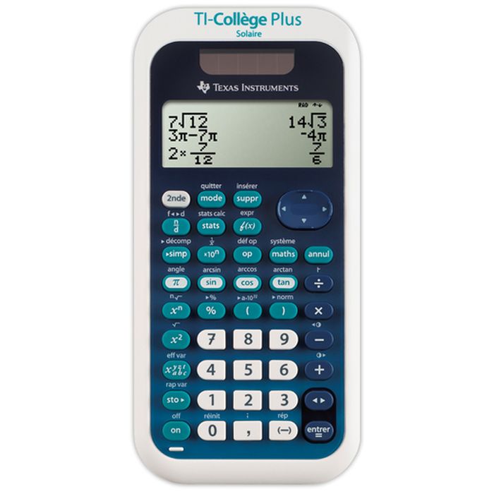 Calculatrice scolaire TI-College Plus - calculatrice speciale