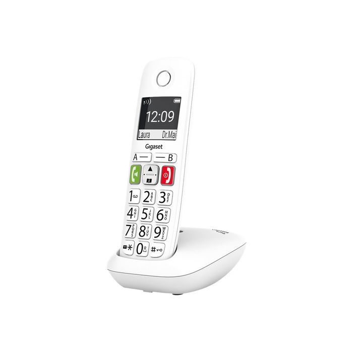 Gigaset Téléphone Fixe Sans Fil E290 Blanc