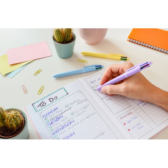 BIC Pastel Dream Kit - 3 Stylos Gel/4 Feutres d'Écriture/4 Surligneurs Pastel/4