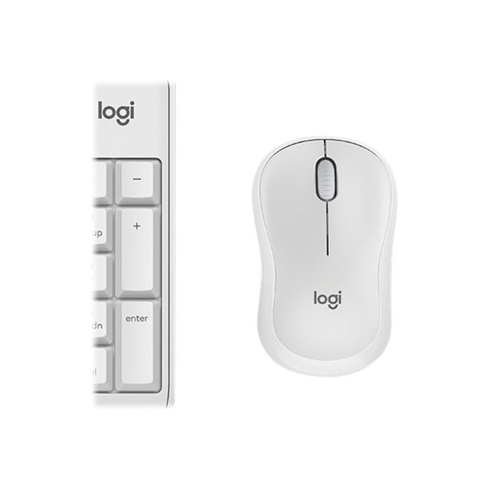 Logitech MK295 Silent Juego de teclado y raton inalambrico 2.4 GHz espanol blanco apagado Precios Bajos Bureau Vallee Espana