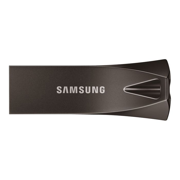 8801643230739-Samsung BAR Plus MUF-64BE4 - Clé USB 64 Go - USB 3.1 Gen 1 - gris-Front-3