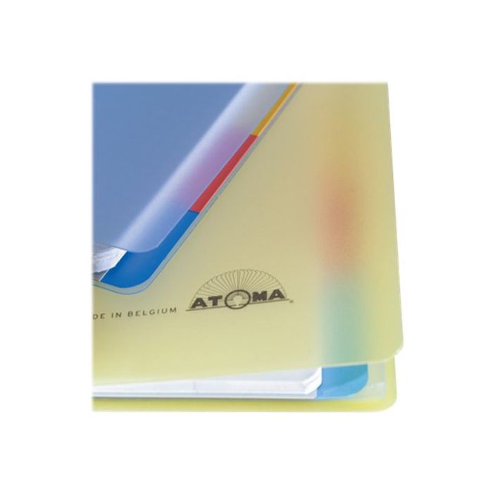 Cahier spirales Atoma A4 24 x 29,7 cm - blanc ligné - 120 pages