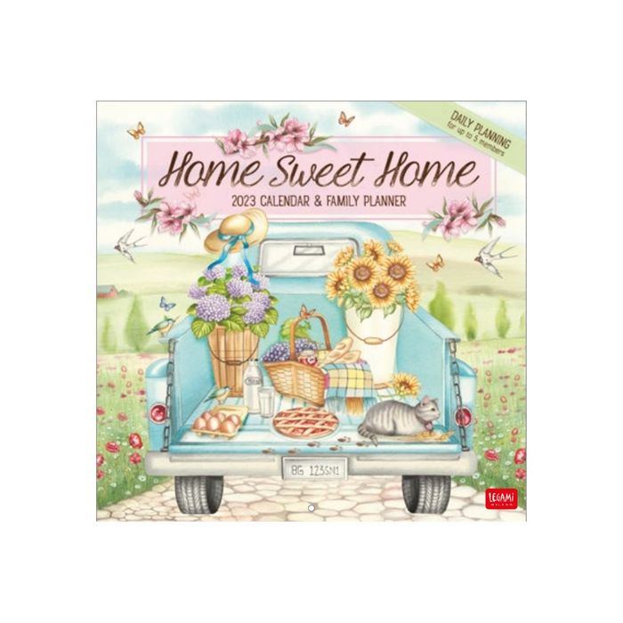 Calendrier mensuel Home sweet home - 30 x 29 cm - Legami