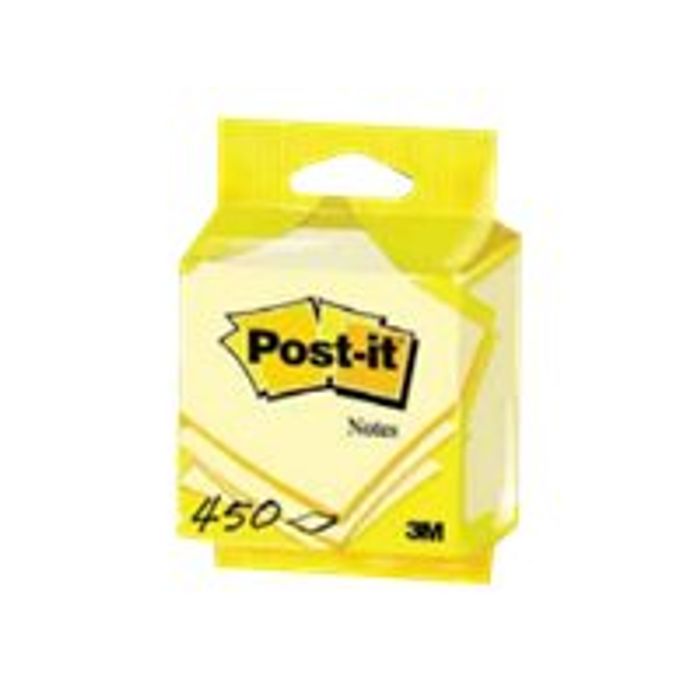 Post-it Bloc-note adhésif, 76 x 76 mm, jaune, en sachet