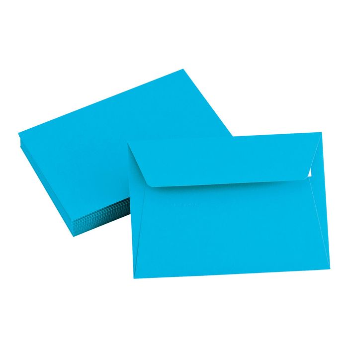 3329680555608-Pollen - 20 Enveloppes - 114 x 162 mm - 120 g/m² - turquoise-Multi-angle-1
