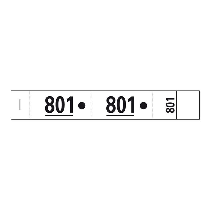 TICKETS VESTIAIRES Blanc : Carnet de 50 coupons (1011 Cogir)