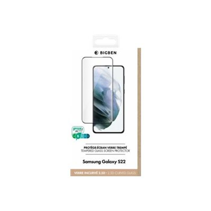 BigBen - protection d'écran - verre trempé pour Samsung S22 Pas