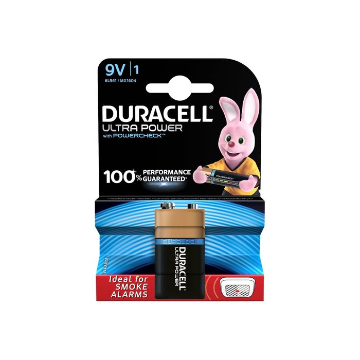 DURACELL Ultra MX1604 - 1 pile alcaline - 6LR61 9V Pas Cher