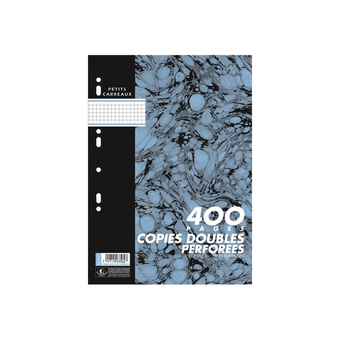 Copies Doubles OXFORD # A4 perforées - 400 pages - petits carreaux - c