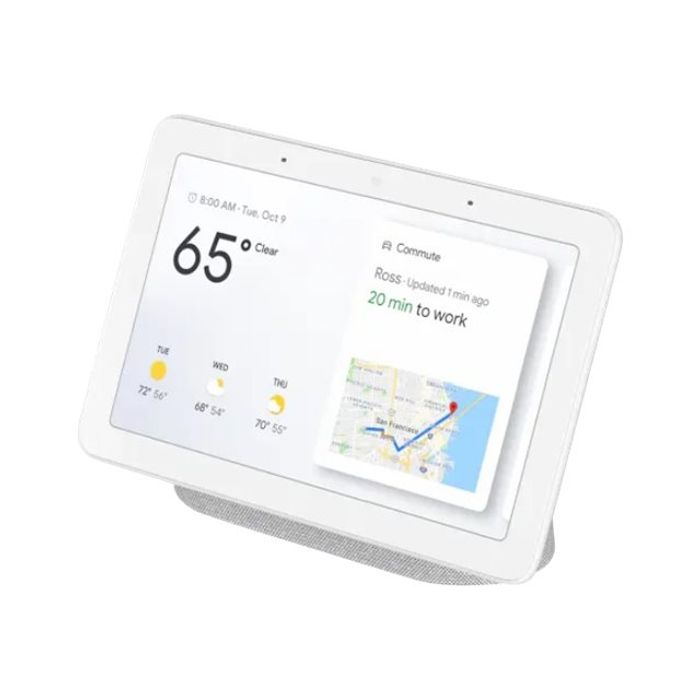 Google Nest Hub - Enceinte intelligente avec écran tactile 7 - gris clair  Pas Cher