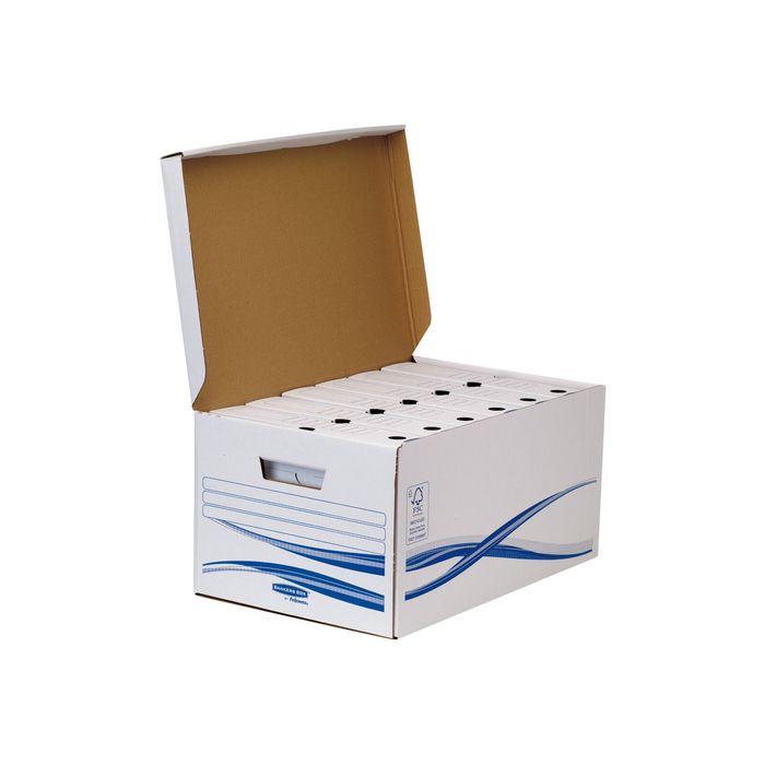Bankers Box Basic Maxi A4+ - Conteneur + 6 boîtes archives dos 8