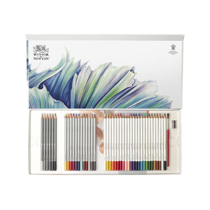 Winsor & Newton Studio Collection - Coffret de 42 crayons techniques mixtes  - couleurs assorties Pas Cher