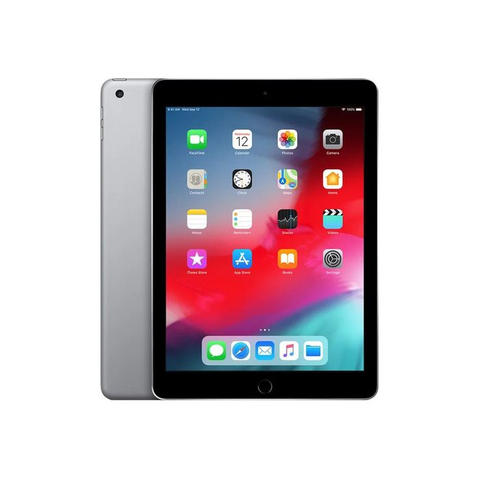 Apple iPad (5e gen) - iPad 9,7 - reconditionné grade B (bon état) - 32 Go  - gris coque noire Pas Cher