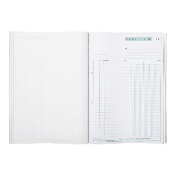 Carnet Manifold Autocopiant Recettes/dépenses - Format A4 50 Feuillets - Lebon Et Vernay