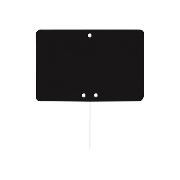 Bequet - 10 Étiquettes ardoise noires avec pique inox - 15 x 10 cm