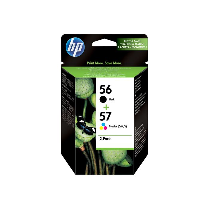 HP 56 / HP 57 - LOT de 2 cartouches génériques (1 noire + 1