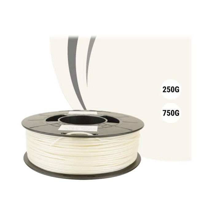 Dagoma Chromatik - filament 3D PLA - perle blanche - Ø 1,75 mm - 250g Pas  Cher