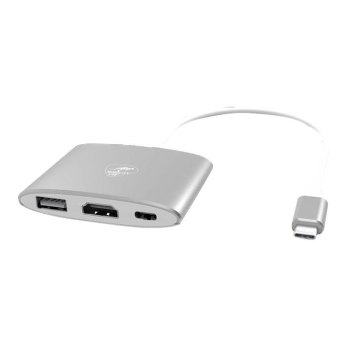 Adaptateur multiport USB C vers USB types A+C et HDMI