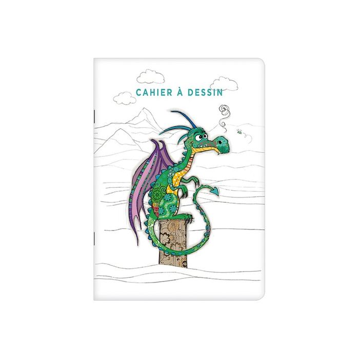 Kiub - Carnet à dessin A5 - 48 pages - dragon Pas Cher