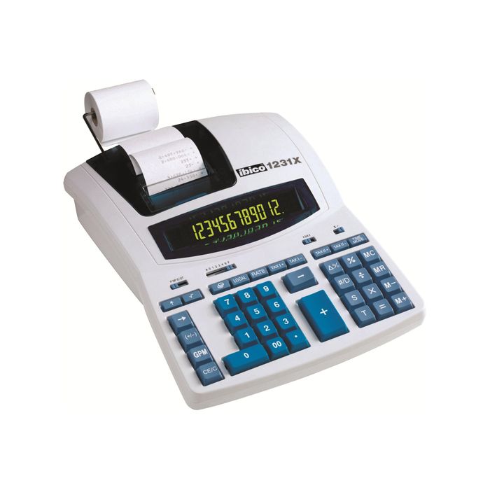 Calculatrice imprimante Ibico 1221X - 12 chiffres - RETIF