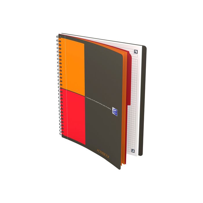 Cahier à spirale format A4+ 160 pages unies - Orange OXFORD
