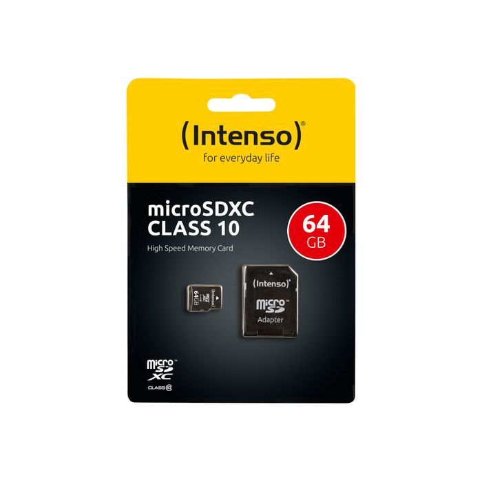 Intenso - carte mémoire 64 Go - Class 10 - micro SDXC Pas Cher