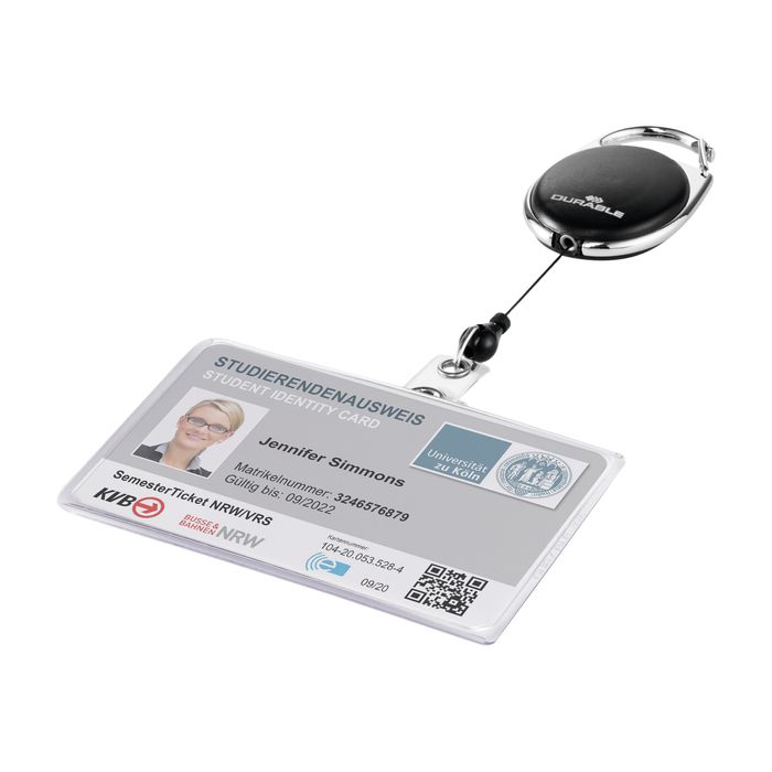 ROUGE Étui Porte Badge Carte Visite ID Travail Identité Housse en