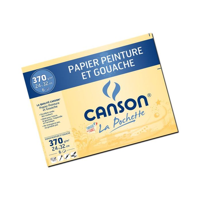 Acheter Pochette papier de création Canson - Couleurs vives - A4 150g/m² En  ligne