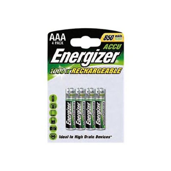ENERGIZER Power Plus - 4 piles alcalines rechargeables - AAA LR03