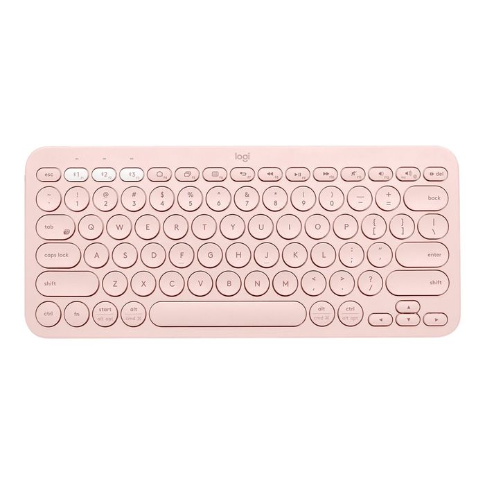 Logitech K380 - clavier minimaliste sans fil - rose