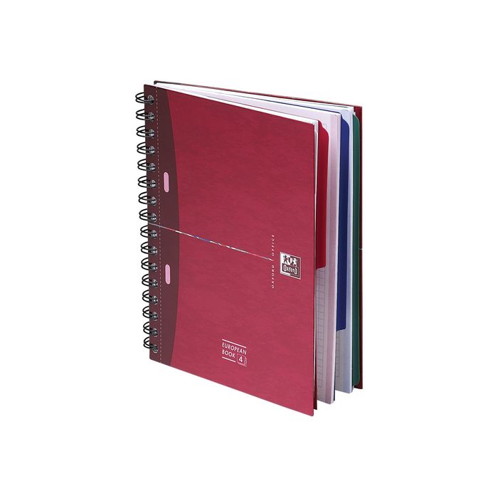 Cahier Oxford Filingbook - reliure spirales - A4+ - 200 pages - petits  carreaux - papier 90g pas cher