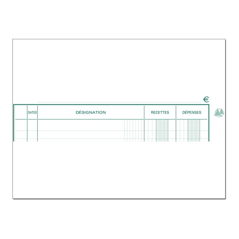 3130632009304-Exacompta - Registre des recettes/dépenses - 21 x 19 cm - 80 pages-P_547_3-2