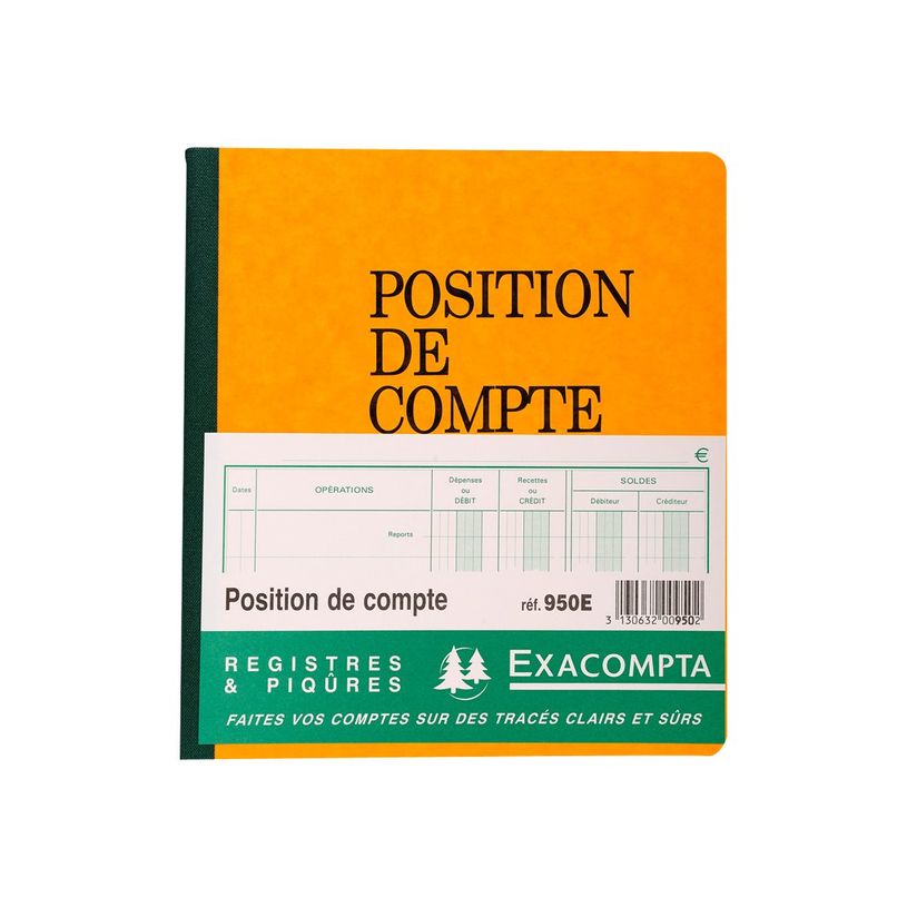 3130632009502-Exacompta - Carnet de Position de compte - 21 x 19 cm - 80 pages-P_548_3-2