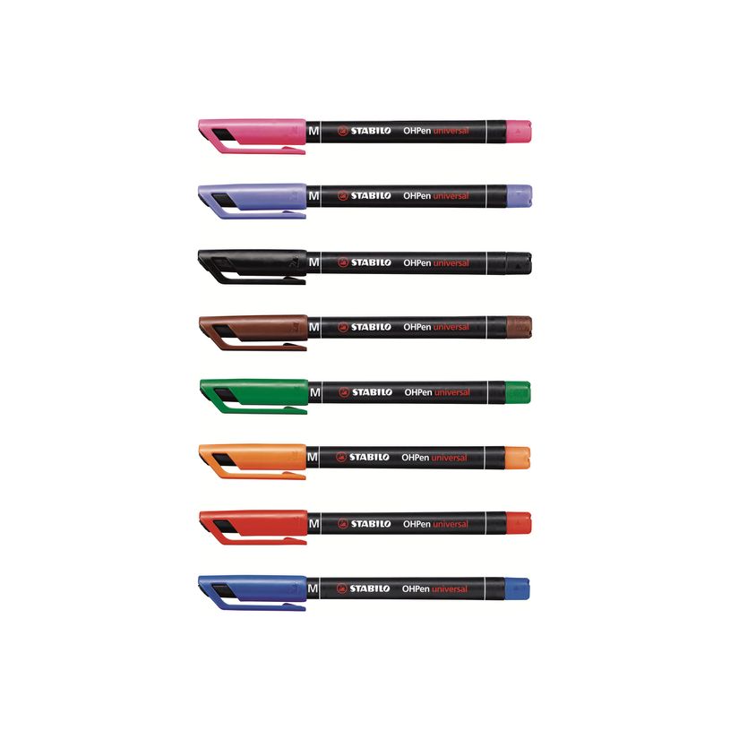 4006381114905-STABILO OHPEN - Pack de 8 marqueurs permanents - couleurs assorties-P_989_2-1