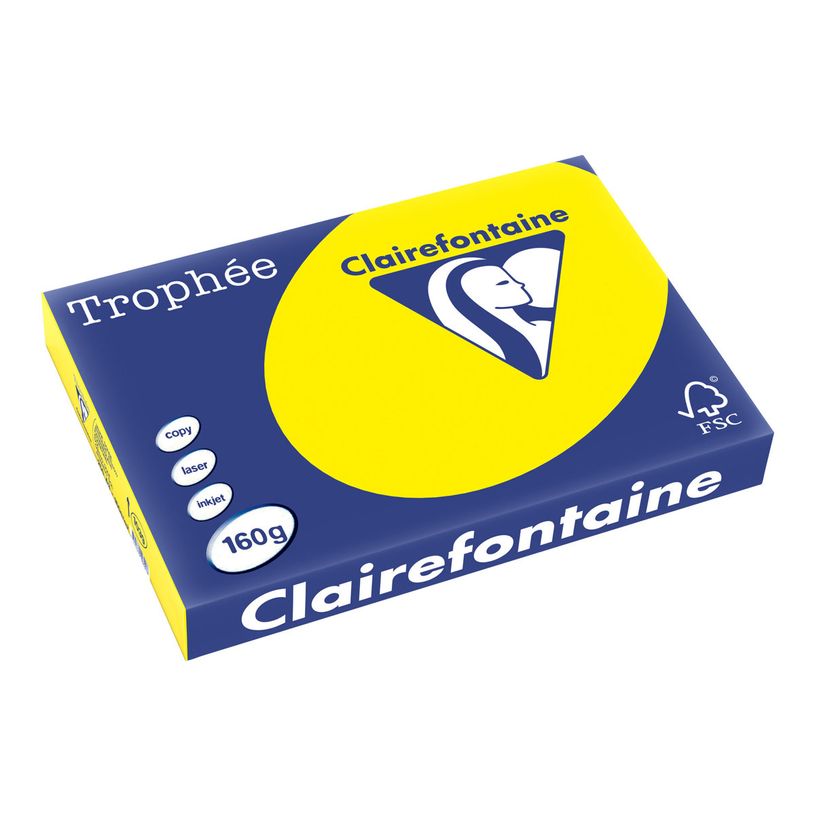 3329680103908-Clairefontaine Trophée - Papier couleur - A3 (297 x 420 mm) - 160 g/m² - Ramette de 250 feuil-P_1039_1-0