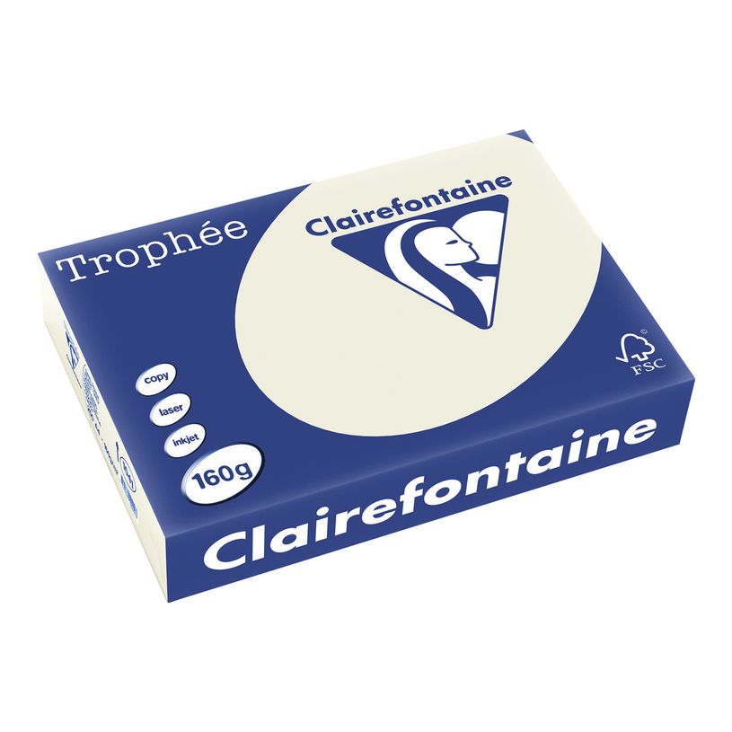 3329680104103-Clairefontaine Trophée - Papier couleur - A4 (210 x 297 mm) - 160 g/m² - Ramette de 250 feuil-P_1041_1-0