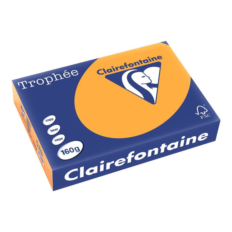 3329680104202-Clairefontaine Trophée - Papier couleur - A4 (210 x 297 mm) - 160 g/m² - Ramette de 250 feuil-P_1042_1-0