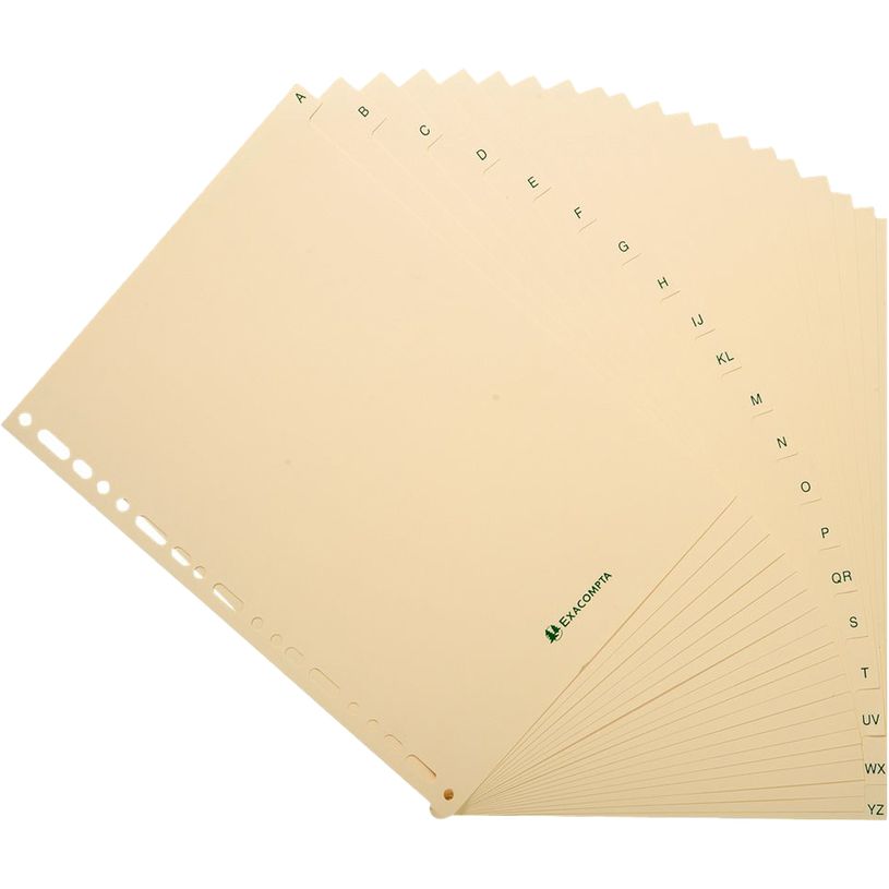 3130630011200-Exacompta - Intercalaire 20 positions A à Z - A4 - carte ivoire-P_1120_2-0