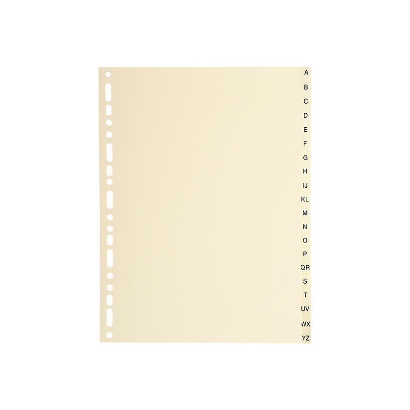 3130630011200-Exacompta - Intercalaire 20 positions A à Z - A4 - carte ivoire-P_1120_3-1