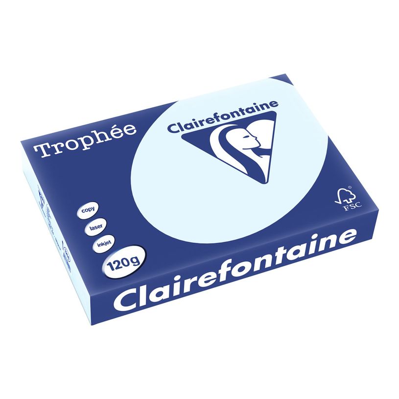 3329680121407-Clairefontaine Trophée - Papier couleur - A4 (210 x 297 mm) - 120 g/m² - Ramette de 250 feuil-P_1214_1-0