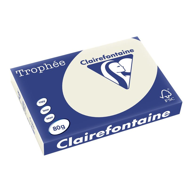 3329680125108-Clairefontaine Trophée - Papier couleur - A3 (297 x 420 mm) - 80 g/m² - Ramette de 500 feuill-P_1251_1-0