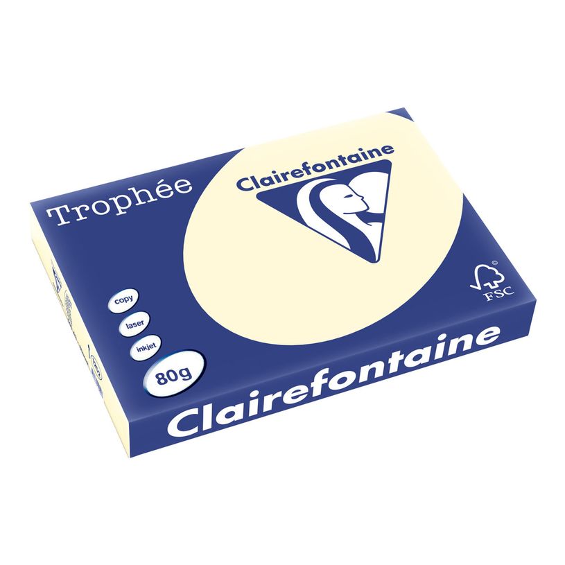3329680125207-Clairefontaine Trophée - Papier couleur - A3 (297 x 420 mm) - 80 g/m² - Ramette de 500 feuill-P_1252_1-0