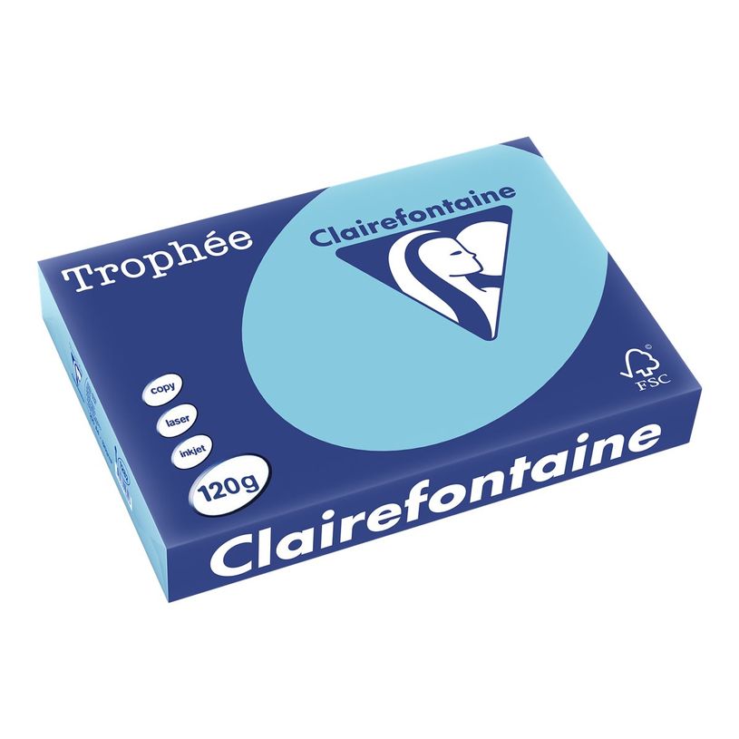 3329680128208-Clairefontaine Trophée - Papier couleur - A4 (210 x 297 mm) - 120 g/m² - Ramette de 250 feuil-P_1282_1-0