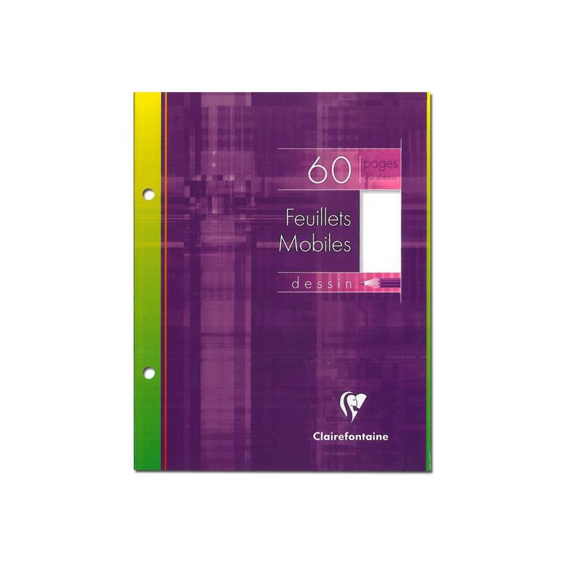 3329680136005-Clairefontaine - feuilles simples 17x22 cm - 60 pages - perforées - blanches unies-P_1360_1-0