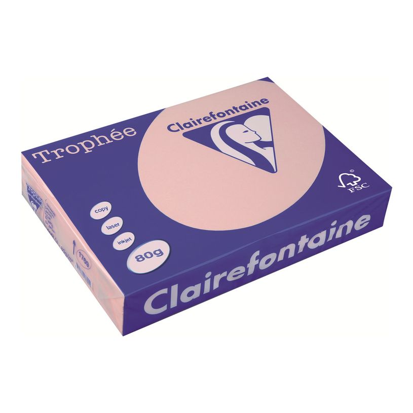 3329680176902-Clairefontaine Trophée - Papier couleur - A4 (210 x 297 mm) - 80 g/m² - Ramette de 500 feuill-P_1769_1-0