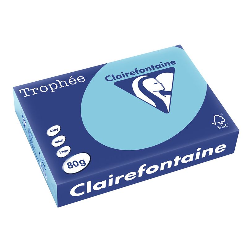 3329680177404-Clairefontaine Trophée - Papier couleur - A4 (210 x 297 mm) - 80 g/m² - Ramette de 500 feuill-P_1774_1-0