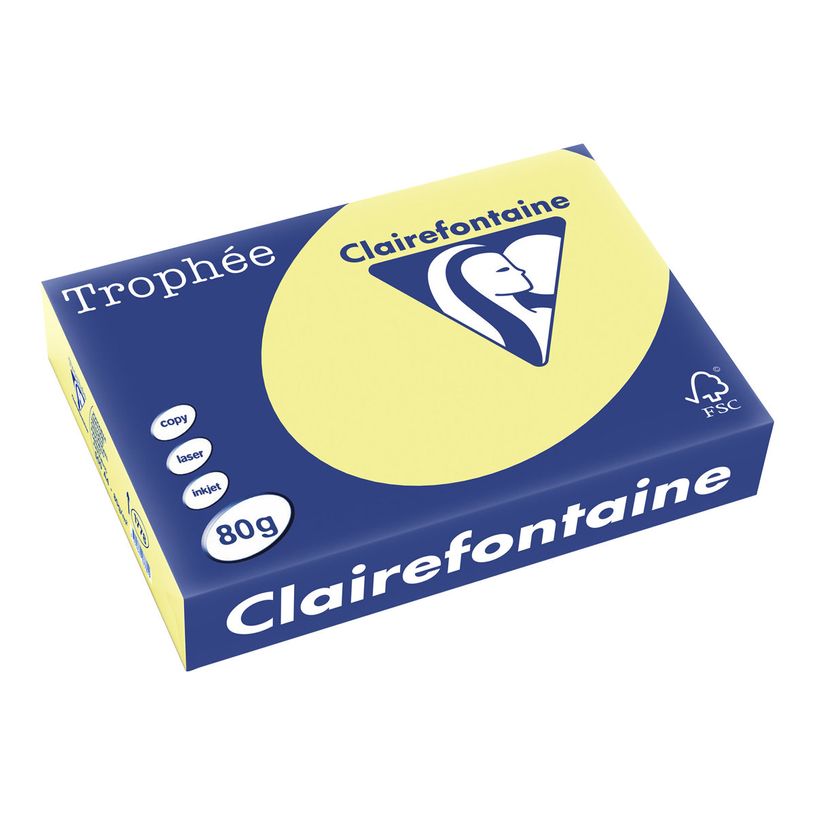 3329680177800-Clairefontaine Trophée - Papier couleur - A4 (210 x 297 mm) - 80 g/m² - Ramette de 500 feuill-P_1778_1-0