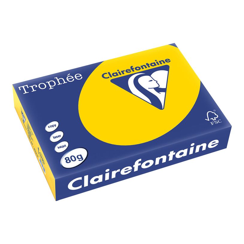 3329680178005-Clairefontaine Trophée - Papier couleur - A4 (210 x 297 mm) - 80 g/m² - Ramette de 500 feuill-P_1780_1-0